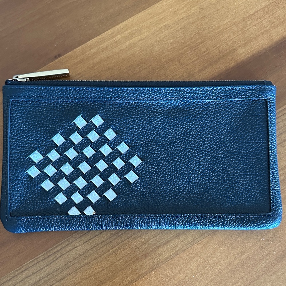 Freida Rothman Black/White Pebbled Leather NEW